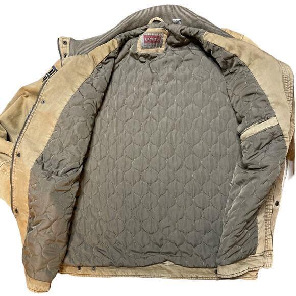 Levi's Mens Quilted Four Pocket Canvas Jacket size XL - Picture 3 of 14